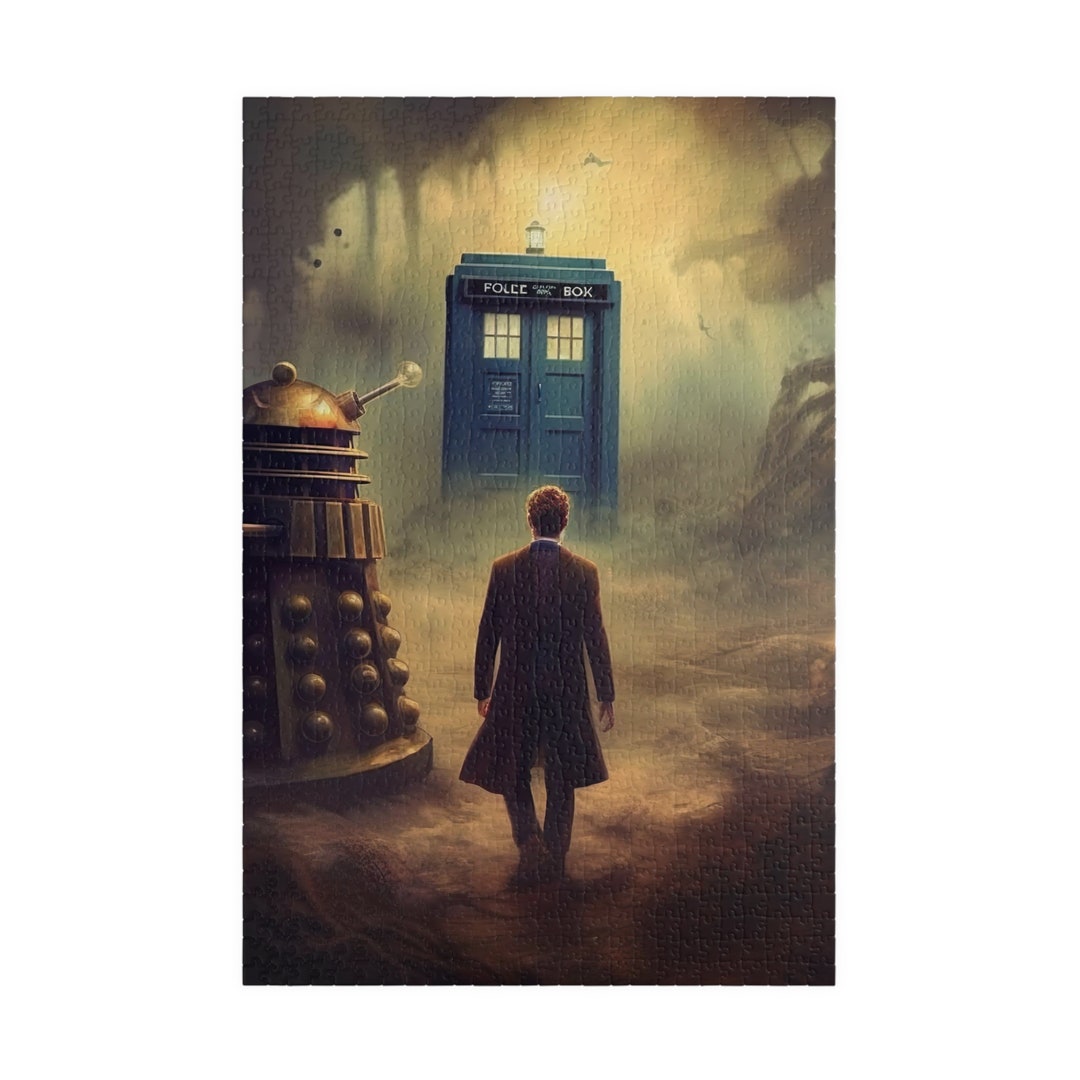 Doctor Who Puzzle | TARDIS and Dalek Artwork - Etsy