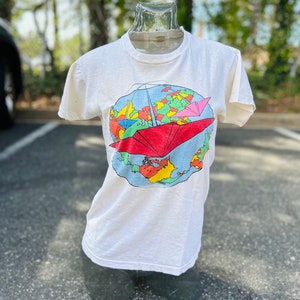 Vintage 1984 Thompson Twins Nordamerika Sommer Tour 1984 T-Shirt, Vintage Band T-Shirt, 1980er Jahre Konzert T-Shirt