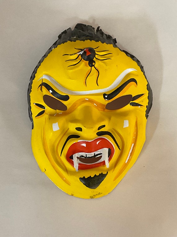 Vintage Halloween Mask, Early Plastic Halloween Ma