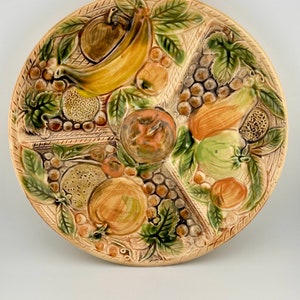 Majolica Fruit Medley Platter