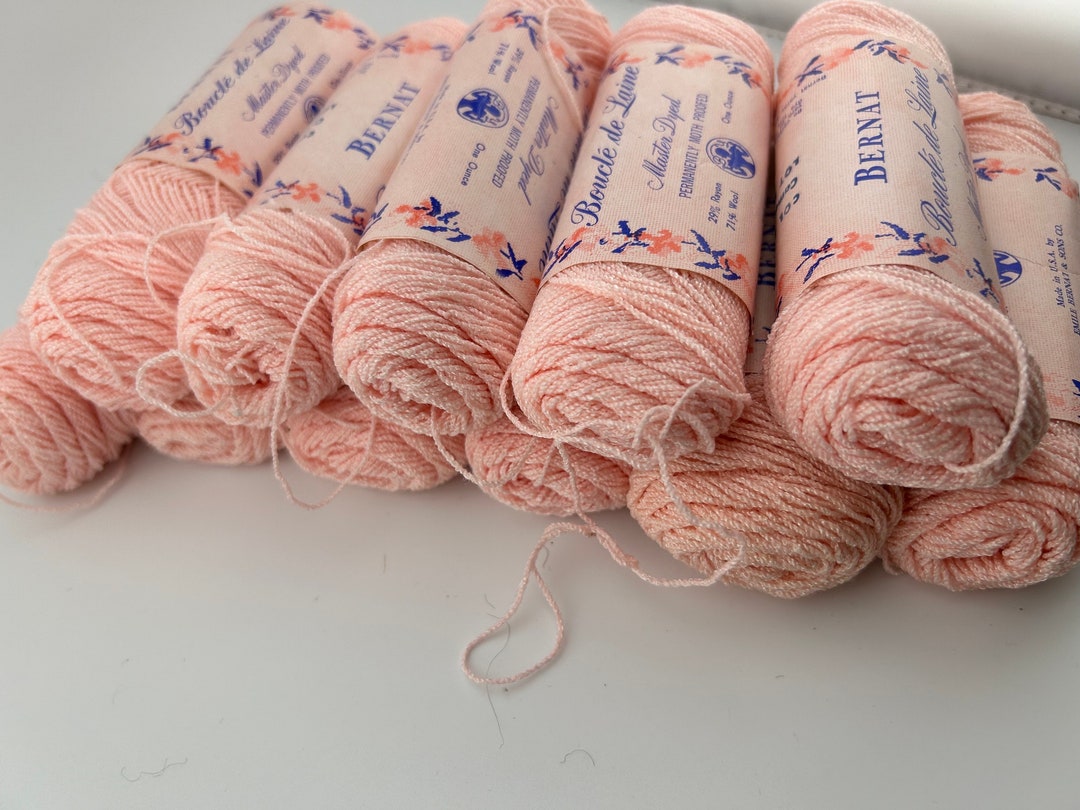 Bernat Bouclé De Laine Yarn, 11 Skeins of Vintage Yarn Etsy