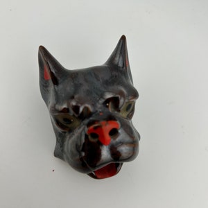 Ceramic Boxer Ashtray, Dog Head Ashtray image 2