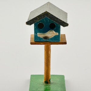 Erzgebirge Putz Antique Miniature Birdhouse