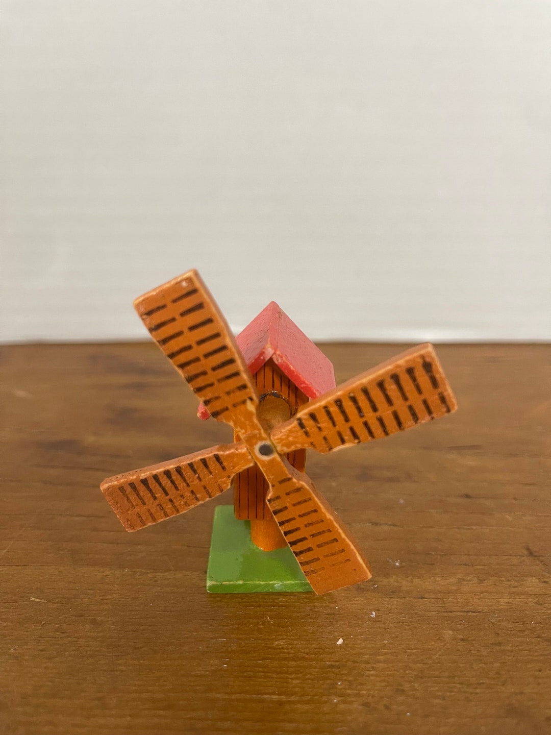 Antique Erzgebirge Putz Miniature Windmill, German Wooden Toys Etsy