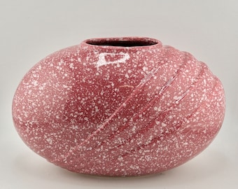 Artmark Mauve Speckled Vase, 80&#39;s/90&#39;s Contemporary Decor, Vintage Vase