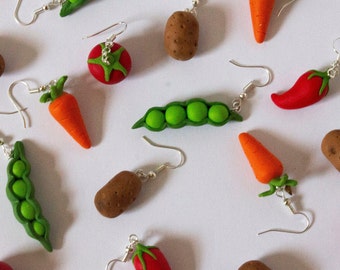 Vegetable Earrings // Garden Earrings // Quirky Earrings // Fun Earrings