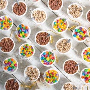 Cereal Earrings: Fun Handmade Polymer Clay Breakfast Jewelry - Etsy