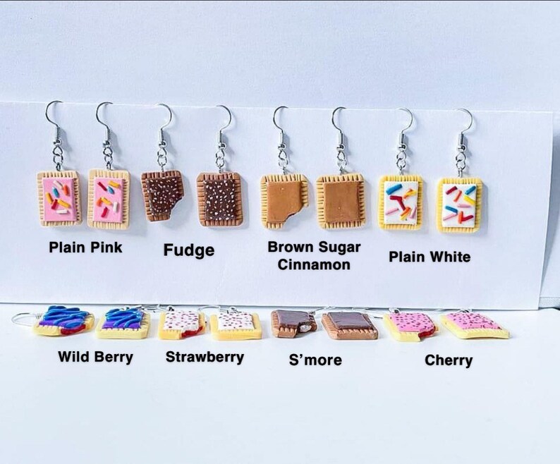 Pastry Earrings // Breakfast Food // Fun Earrings // Mini Food Etsy