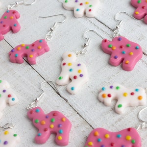 Circus Animal Earrings // Cracker Earrings // Fair Fun // Food Jewelry
