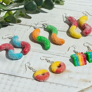 Sour Candy Earrings // Nostalgia Earrings // Fun Jewelry