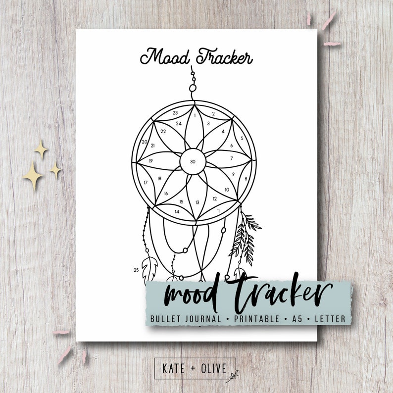 Temper Tracker Printable Incorporate - Dreamcatcher Bullet Magazine Bujo Planner Template Instantaneous Obtain PDF Letter A5 Dimensions image about Legend of the Dreamcatcher Printable referred to as Temper Tracker Printable Incorporate - Dreamcatcher Bullet Magazine Bujo Planner Template Prompt Obtain PDF Letter A5 Dimension