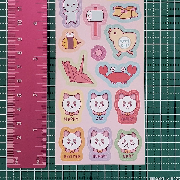 Bee and Puppycat Stickers for Kawaii Journaling