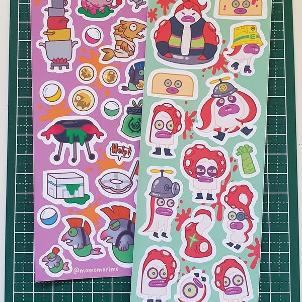 Cute Splatoon stickers for Journaling