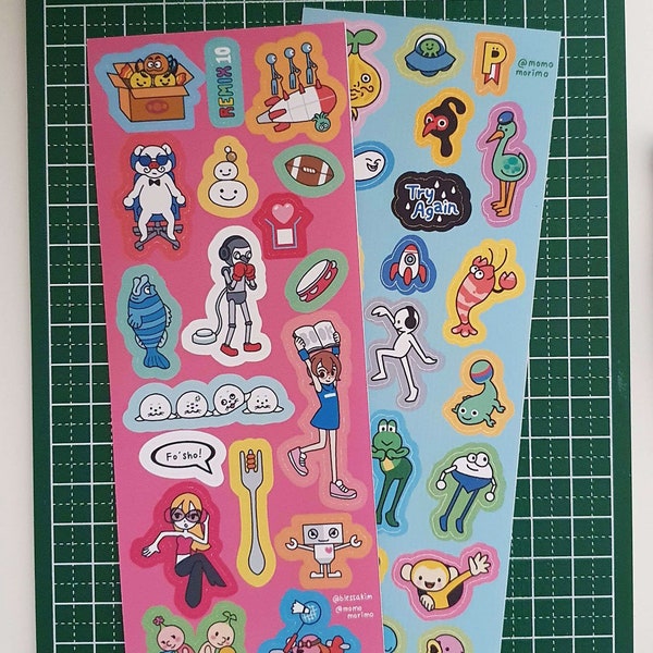 Rhythm Heaven stickers for Journaling