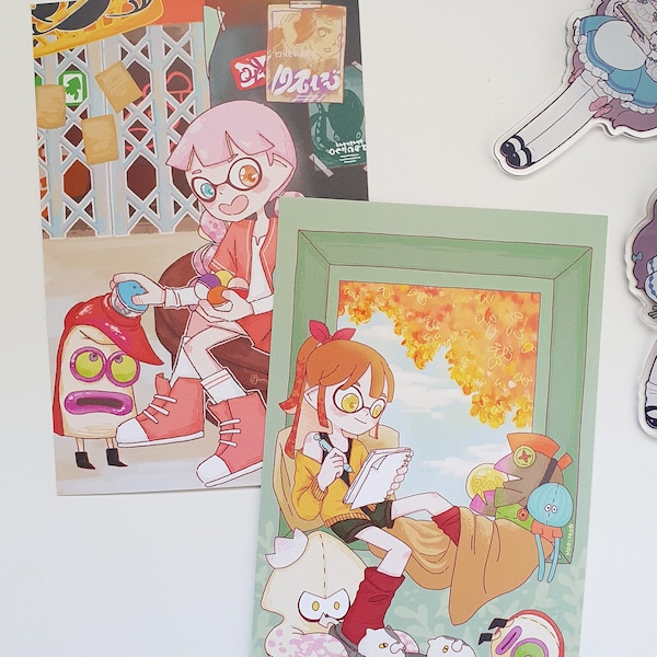 Splatoon original Mini Print Cartes postales