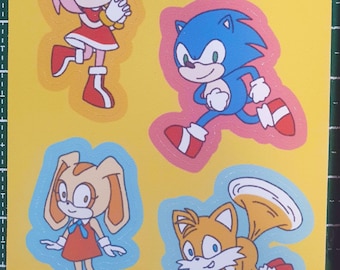 Sanic stickers for Cute Kawaii journaling