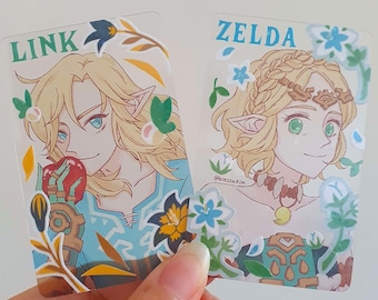 Princess and Hero of Time Photocard + Sticker set