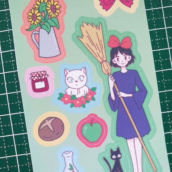 Kiki's Delivery Service Stickers for Cute Kawaii Journaling 