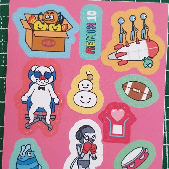 RH FEVER REMIX 10 Stickers for Cute Kawaii Journaling 