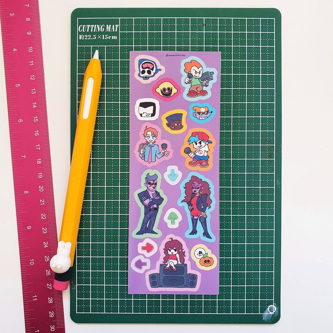 Fnf Note Stickers R Friday Night Funkin Stickers for Kawaii Cute Journaling - Etsy