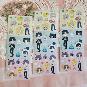 Otome Game-stickers voor journaling Liefdesprinses-spelstickers voor dagboek en decoratie Deep Space-jongensstickers dating meisjesspelsticker