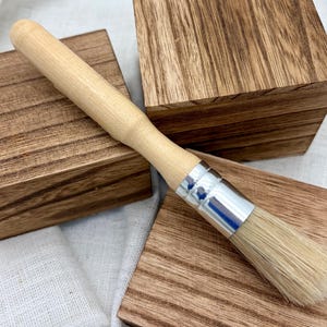Wood Handle Natural Bristle Detail Brush