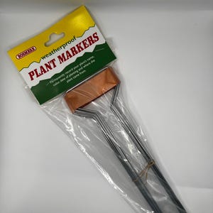 Bosmere Waterproof Copper Plant Markers – 10” Stakes, Set of 5