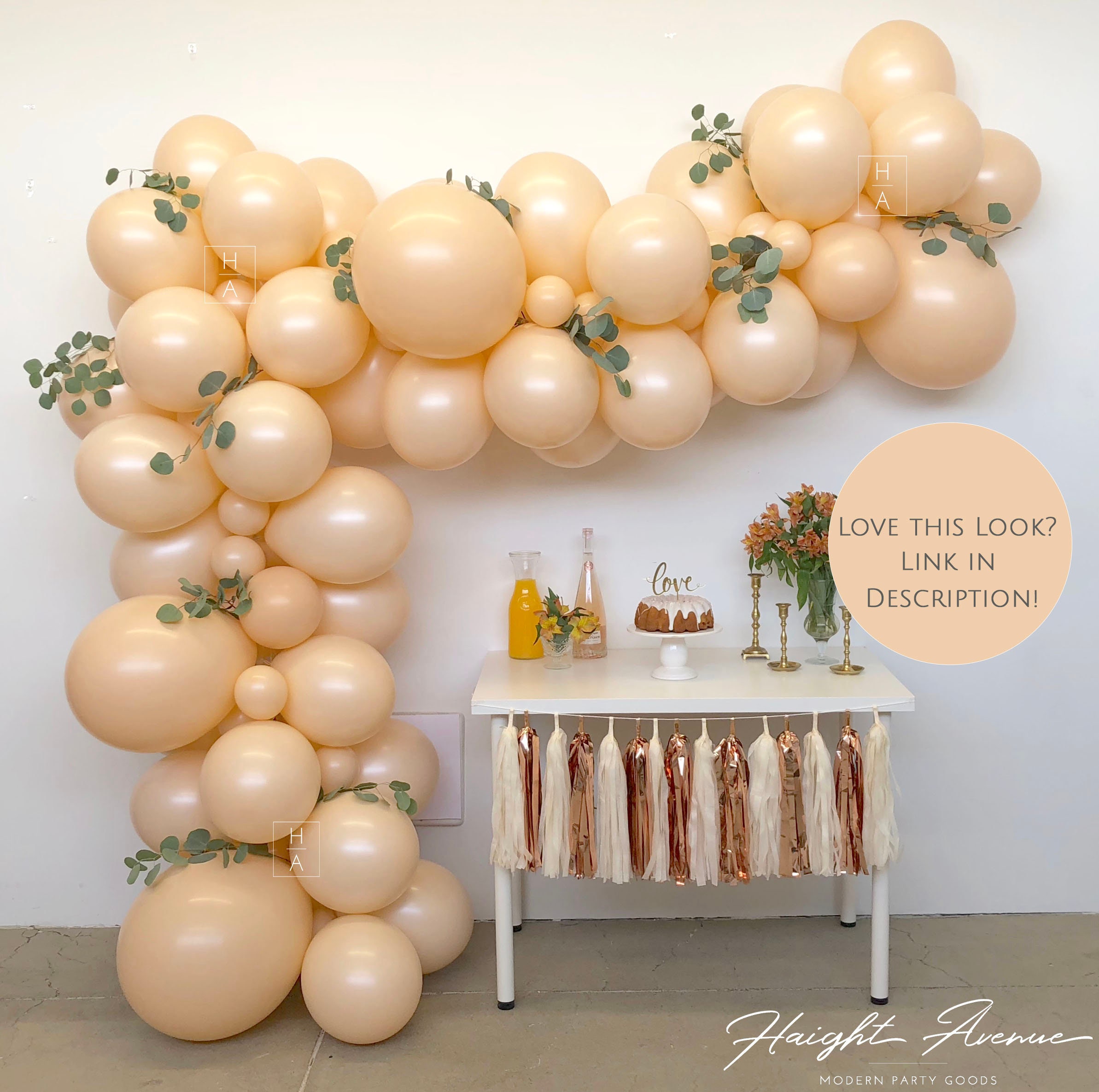 DIY Balloon Garland Kit Green Blush Nude White and Gold. Etsy