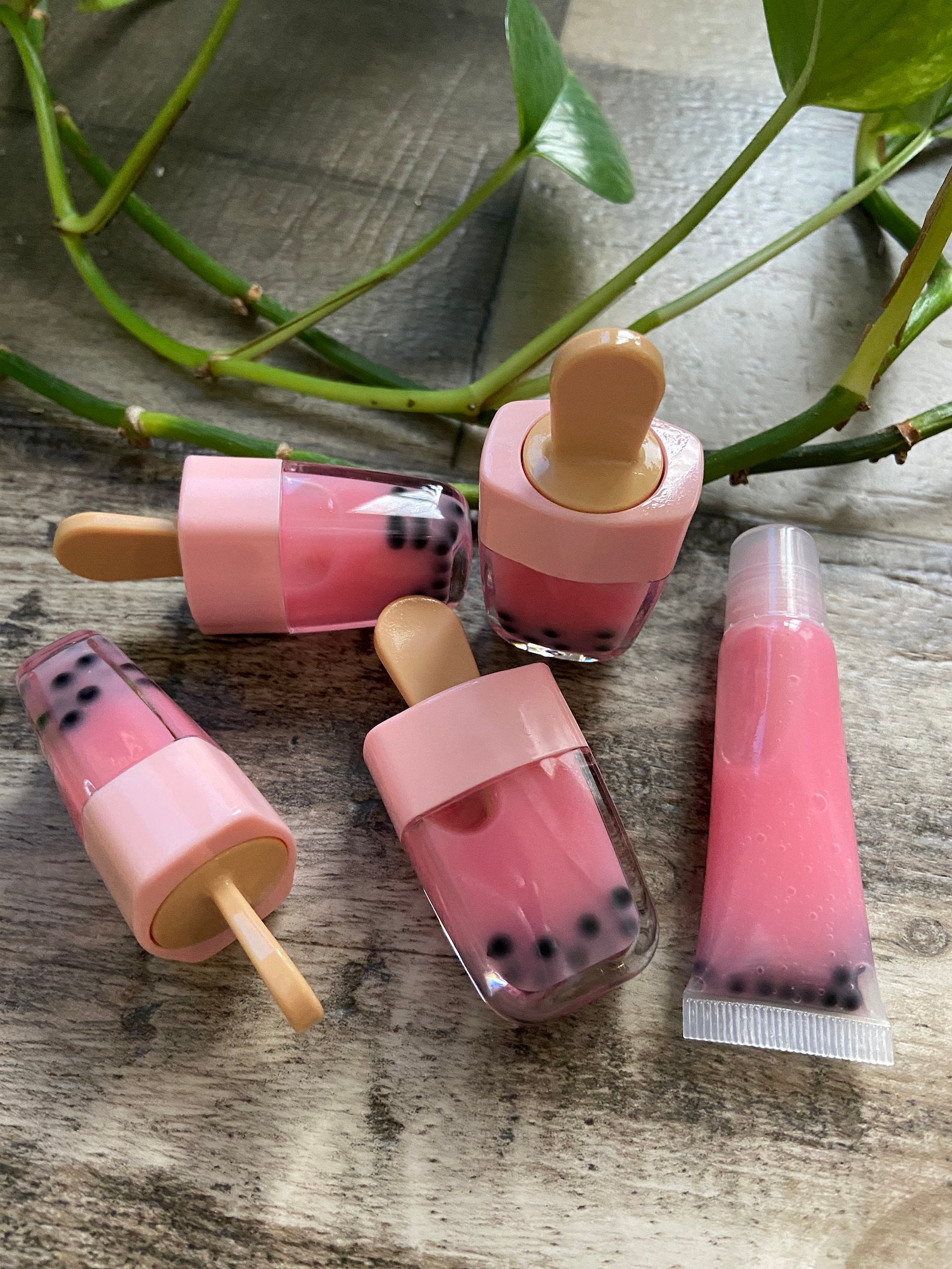 Peppermint Boba Tea Lip Gloss Boba Tea Lip Gloss Handmade Etsy
