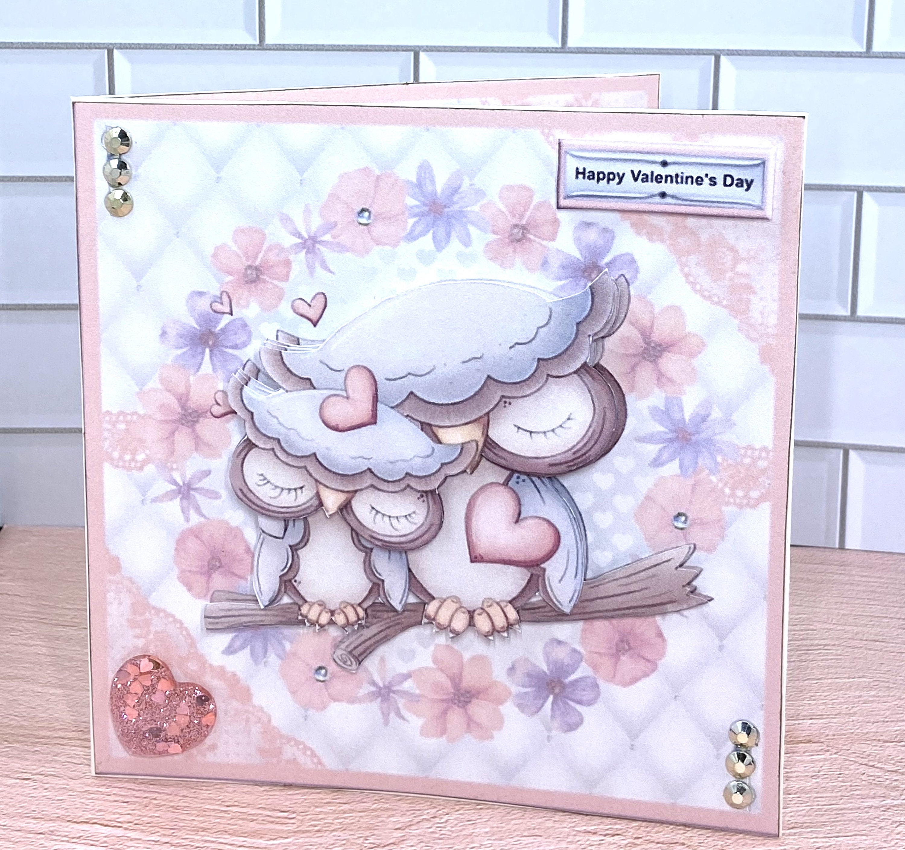 Cute Valentine's Day Card; Owl Valentine Card; Valentine Day Card; Valentine Card; Valentine'