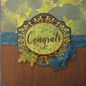 Congratulations Card, Graduation Card, Celebration Card, Handmade Card, Success