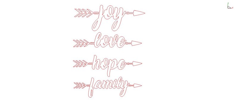 Download Joy Arrow Love Arrow Hope Arrow Family arrow DXF SVG PNG ...