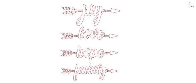 Download Joy Arrow Love Arrow Hope Arrow Family arrow DXF SVG PNG file | Etsy