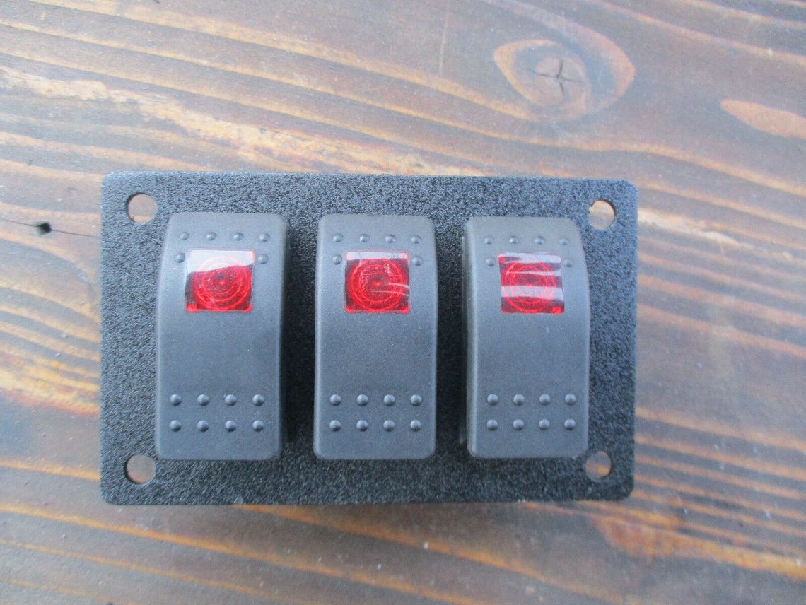 Universal switch plate 3 switches offroad offroad light Etsy
