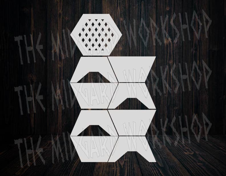 36 inch hexagon fire pit dxf file svg file downloadable file Etsy