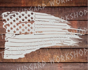 Tattered Flag Dxf - Etsy