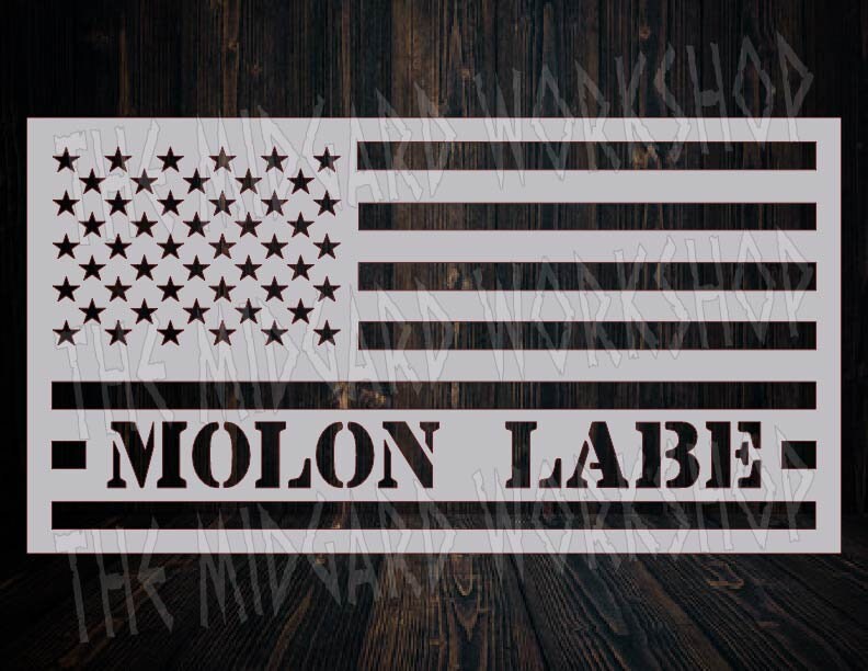 Molon Labe flag American flag DXF file svg / png / pdf / eps | Etsy