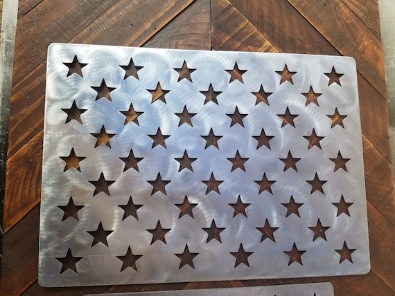 American flag stencil wooden flag star stencil steel 14x19.6 inch union cnc cut