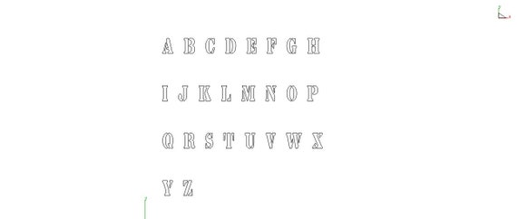 free dxf fonts plasma cutting