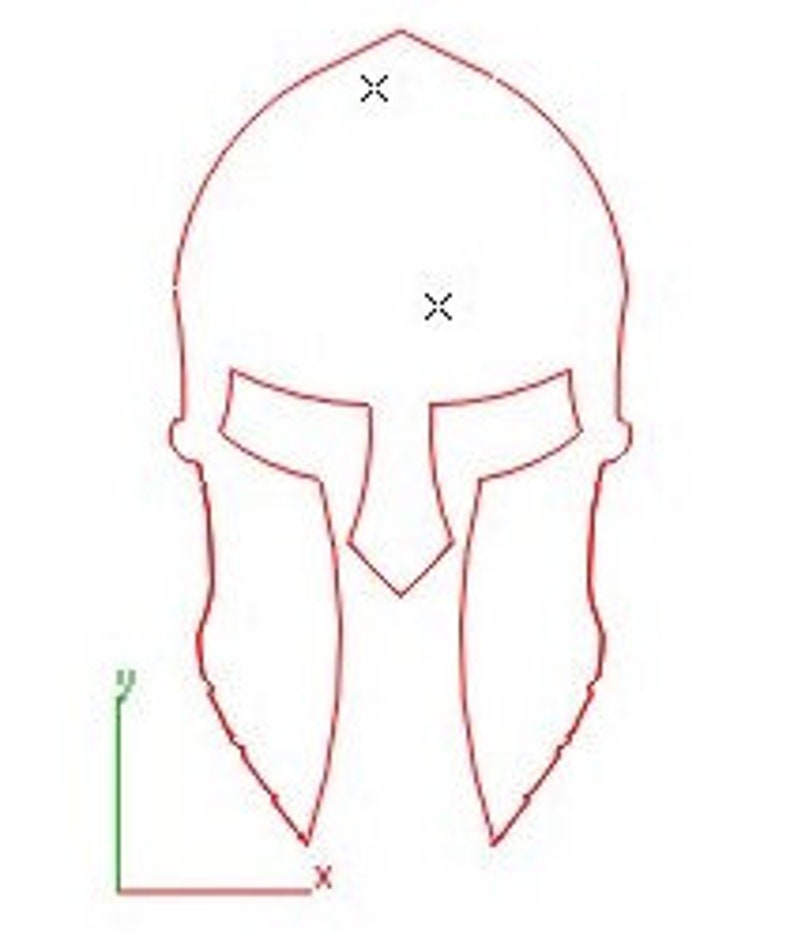 Spartan helmet DXF SVG PNG file nice cut file cnc plasma | Etsy