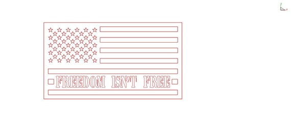 Freedom Isn T Free Flag American Flag Dxf Flag Dxf America Etsy