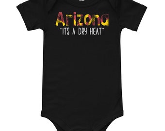 Arizona Flag in A Saguaro Cactus Newborn Baby Girl Infant Essential Basic Coveralls Jumpsuits