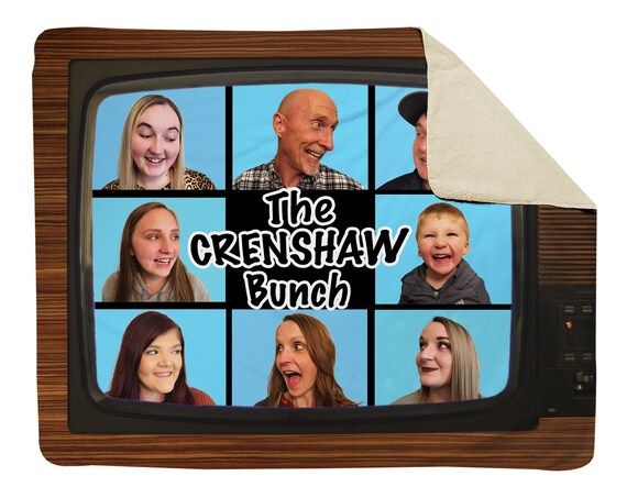 Brady Bunch Personalized Blanket for Adults, Picture Blanket, Custom Throw Blanket, Personalized Unique Gift For Family, Best Friends, Boss