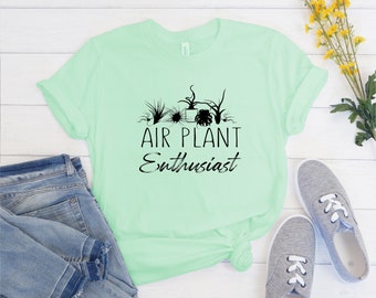 Air Plant T-Shirt, Soft Graphic Tees for Women, Botanical Tee, Air Plant Lover Gift, Comfy Tee for Plant Mom and Dad, Unisex Premium Tshirt