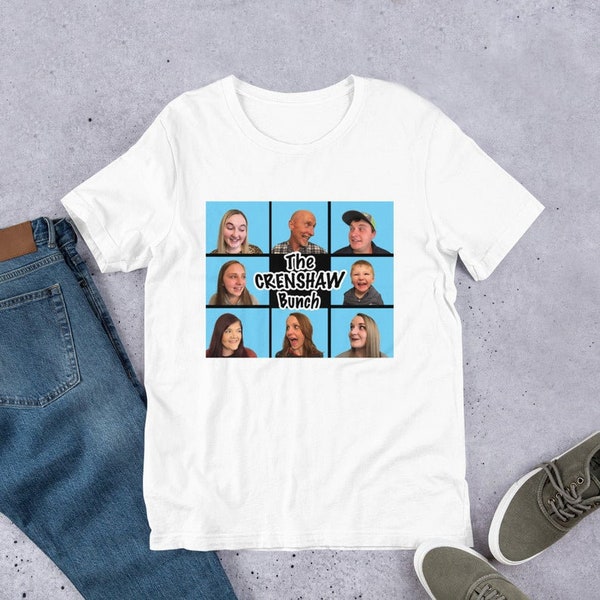 The Brady Bunch Unisex T-Shirt for the Family, BFFs, Boss or Any Group! Customize with Your Own Pics Family Matching Shirts. Free Shipping!