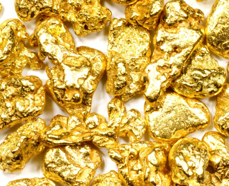1.000 Grams alaskan yukon bc natural pure gold nuggets #6 mesh free shipping