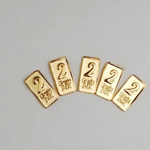 5 barras de oro fino de 24 k de 2 granos, 0,9999, en tarjeta de certificación, GRANO, no GRAMO