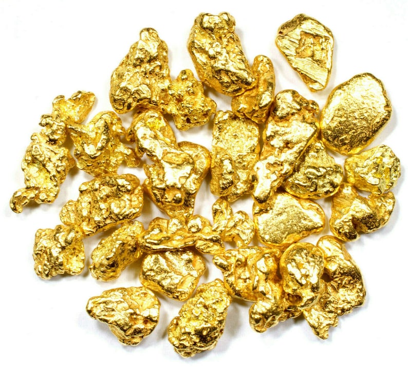 1.000 Grams alaskan yukon bc natural pure gold nuggets #6 mesh free shipping
