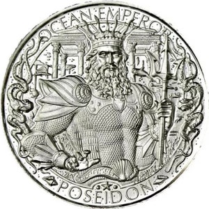 1 troy OZ .999 fine silver MYTHICAL cities ATLANTIS round bu