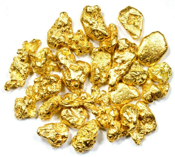 2.000 GRAMS ALASKAN YUKON BC NATURAL PURE GOLD NUGGETS #6 MESH